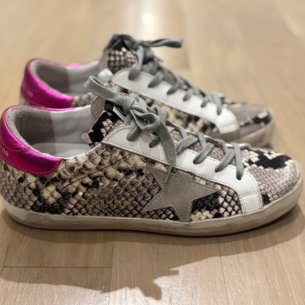 Golden Goose Superstar Python Sneaker, Size 37lik… - image 1